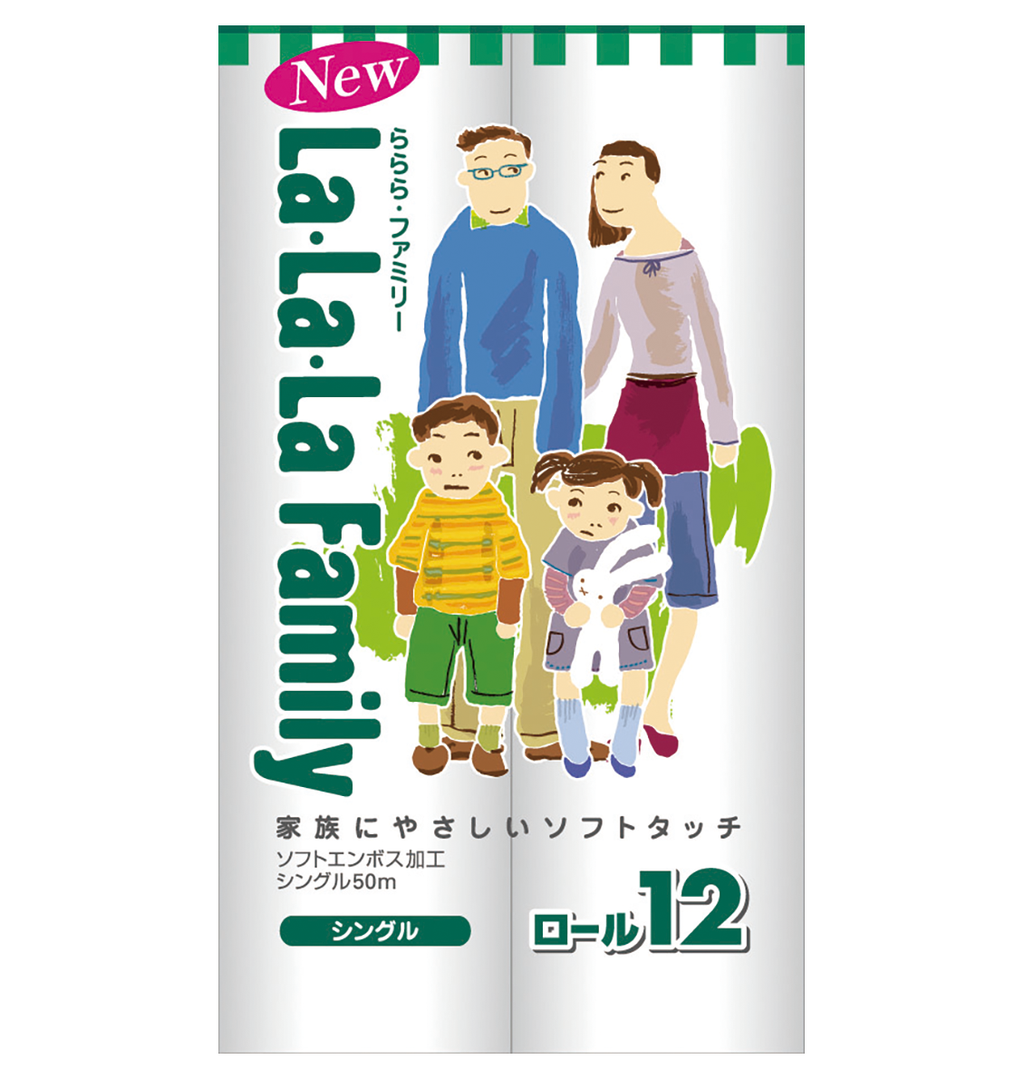 ラララファミリートイレットペーパー12ロールシングル　会員登録後に卸売価格が表示されます
